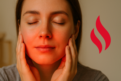 Infrarött ljus för ansiktet – lugn, värme och balans för huden