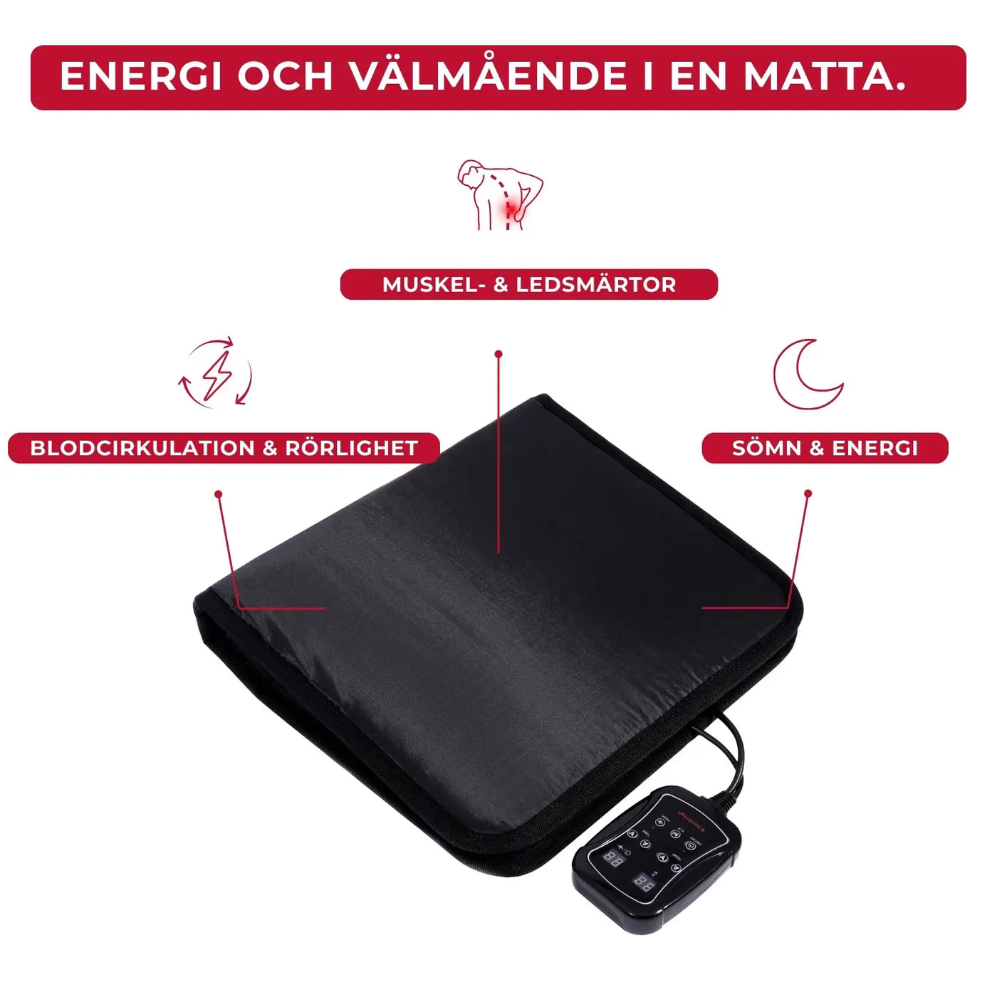 Infraröd PEMF-matta - Mini
