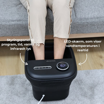 Fotbad Pro med värme och massage