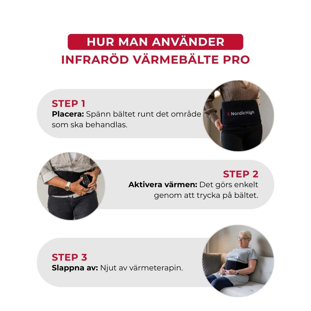 Infraröd Värmebälte Pro