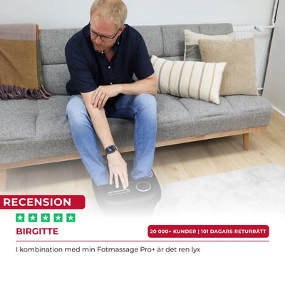 Fotbad Pro med värme och massage